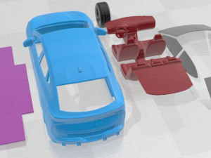 Cupra Tavascan Printable Car 3D 打印模型