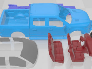 F 150 Tremor 2024 Printable Car 3D 프린트 모델