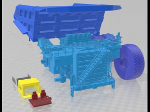 Caterpillar Haul Truck 797B Printable Dumper 3D 프린트 모델