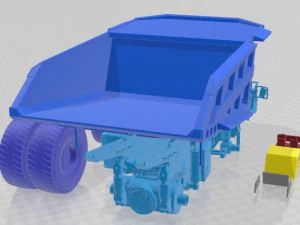 Dumper imprim&iacute;vel do caminh&atilde;o de transporte Caterpillar 797B Modelo de Impressão 3D