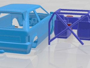 Seat Ibiza 1993 MK1 Custom Printable Car Model do druku 3D