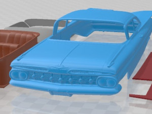 Chevrolet Impala 1837 Sport Coupe 1962 Printable Car 3D Print Model