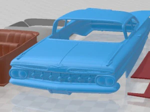 Chevrolet Impala 1837 Sport Coupe 1962 Printable Car 3D Print Model