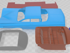 Chevrolet Impala 1837 Sport Coupe 1962 Printable Car 3D Print Model