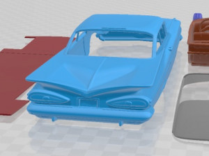 Chevrolet Impala 1837 Sport Coupe 1962 Printable Car 3D Print Model