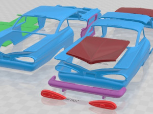 Chevrolet Impala 1837 Sport Coupe 1962 Printable Car 3D Принт Модель