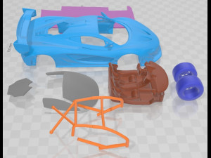 Mclaren P1 GTR Senna 2019 Printable Car 3D Принт Модель