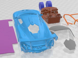 Mclaren P1 GTR Senna 2019 Printable Car 3D Print Model