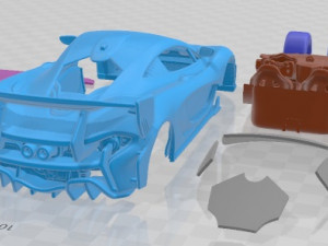 Mclaren P1 GTR Senna 2019 Printable Car 3D Принт Модель