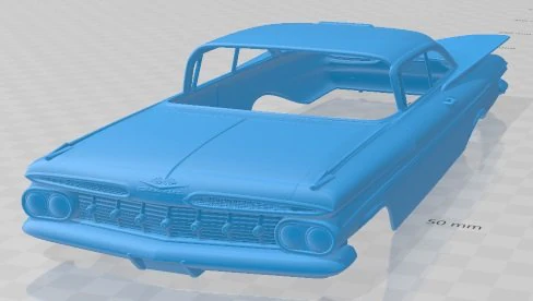 Chevrolet Impala 1837 Sport Coupe 1962 Printable Body Car 3D Print Model .c4d .max .obj .3ds .fbx .stl .blend 