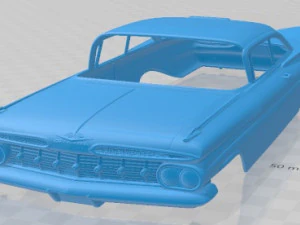 Chevrolet Impala 1837 Sport Coupe 1962 Printable Body Car 3D Print Model