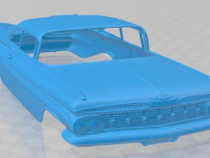 Chevrolet Impala 1837 Sport Coupe 1962 Printable Body Car 3D Print Model