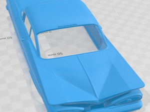 Chevrolet Impala 1837 Sport Coupe 1962 Printable Body Car Modello di stampa 3D