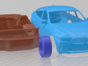 6 シリーズ GT Basic 2020 印刷可能車 3Dプリントモデル