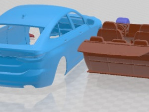 6 シリーズ GT Basic 2020 印刷可能車 3Dプリントモデル