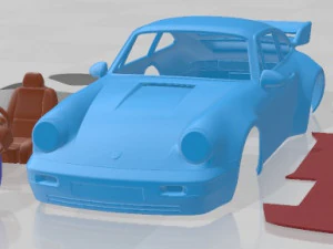Carro imprim&iacute;vel Porsche 911 Carrera RS 964 Modelo de Impressão 3D