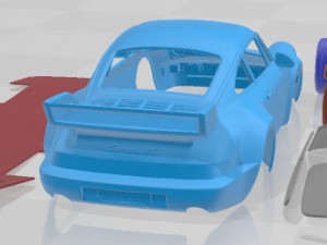 Porsche 911 Carrera RS 964 Printable Car 3D Print Model