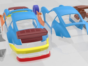 Porsche 911 Carrera RS 964 Printable Car 3D Принт Модель