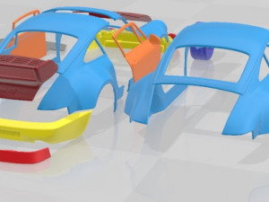 Porsche 911 Carrera RS 964 Printable Car 3D Принт Модель