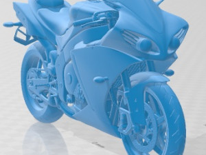 Yamaha R1 2014 Printable Motorbike 3D Baskı Modeli