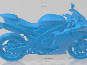 Yamaha R1 2014 Printable Motorbike 3D Baskı Modeli