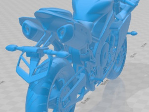 Yamaha R1 2014 Printable Motorbike 3D Baskı Modeli