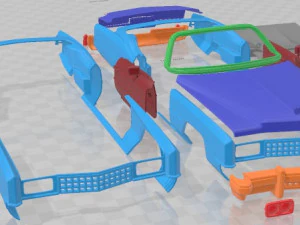 Cadillac Eldorado 1973 Printable Car 3D Print Model