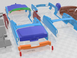 Cadillac Eldorado 1973 Printable Car 3D Print Model