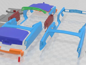 Cadillac Eldorado 1973 Printable Car 3D Print Model