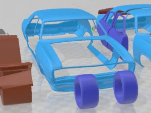 Falcon XA GT 1972 Printable Car 3D Print Model