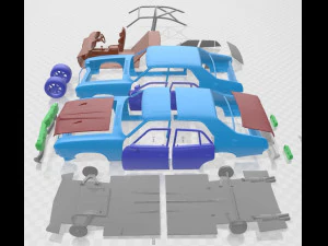Falcon XA GT 1972 Printable Car 3D Print Model