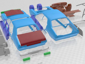 Falcon XA GT 1972 Printable Car 3D Print Model