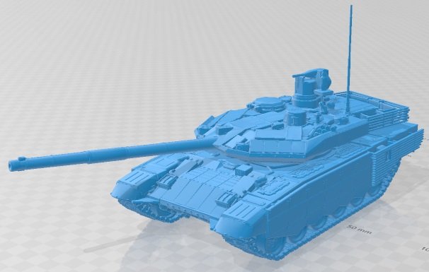 T 90 SM Printable Tank 3D 프린트 모델 .c4d .max .obj .3ds .fbx .stl .blend