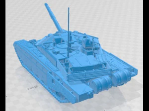 T 90 SM Printable Tank 3D Print Model