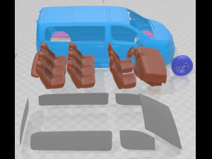 Toyota Proace Verso 2016 Printable Van 3D Print Model