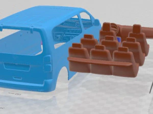 Toyota Proace Verso 2016 Printable Van 3D Print Model
