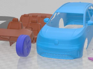 Volkswagen ID6 Crozz 2022 Printable Car 3D Print Model
