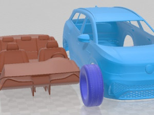 Volkswagen ID6 Crozz 2022 Printable Car Modelo de Impressão 3D