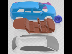 Volkswagen ID6 Crozz 2022 Printable Car Modelo de Impressão 3D