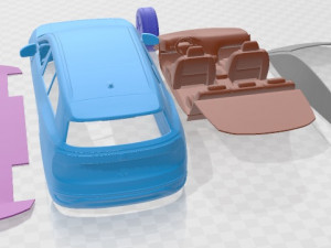 Volkswagen ID6 Crozz 2022 Printable Car Modelo de Impressão 3D