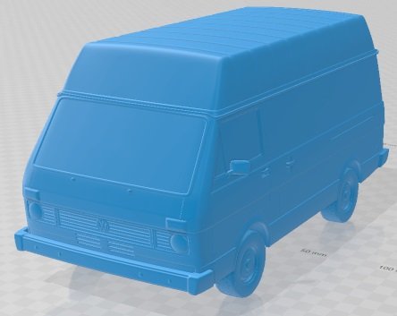 Volkswagen LT 31 1975 Printable Van 3D Принт Модель .c4d .max .obj .3ds .fbx .stl .blend