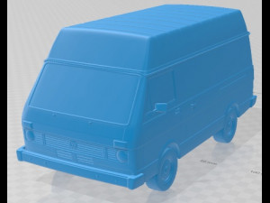 Volkswagen LT 31 1975 Printable Van Modèles 3D en vedette