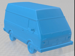 Volkswagen LT 31 1975 Printable Van Model Cetak 3D