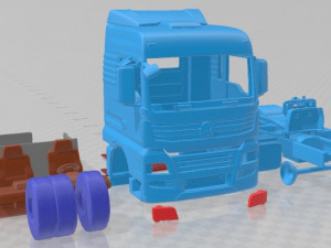Volkswagen Meteor 2020 Printable Truck Modelo de Impressão 3D