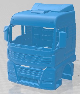 Volkswagen Meteor 2020 Printable Cabin Truck 3D Принт Модель .c4d .max .obj .3ds .fbx .stl .blend 