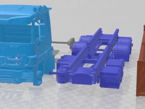 Mercedes Benz Actros Tipper 3 2014 Printable Truck 3D Baskı Modeli