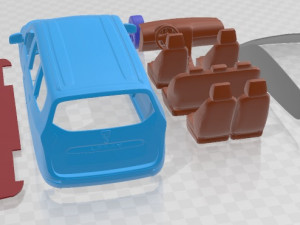 Dacia Lodgy 2012 Printable Car 3D 프린트 모델