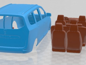 Dacia Lodgy 2012 Printable Car 3D 프린트 모델