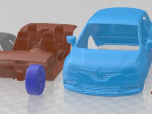 Renault Captur 2014 Printable Car 3D Print Model