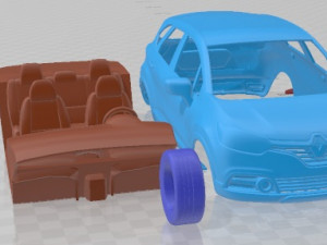 Renault Captur 2014 Printable Car 3D Принт Модель